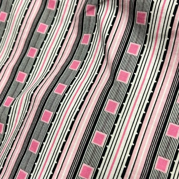 GOLFTINI Modern Golf/Vacation Skort 3 Pocket Side Zip Preppy Pink/Black Print 6