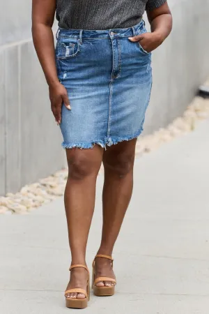 Hazel Blues® |  RISEN Amelia Denim Mini Skirt