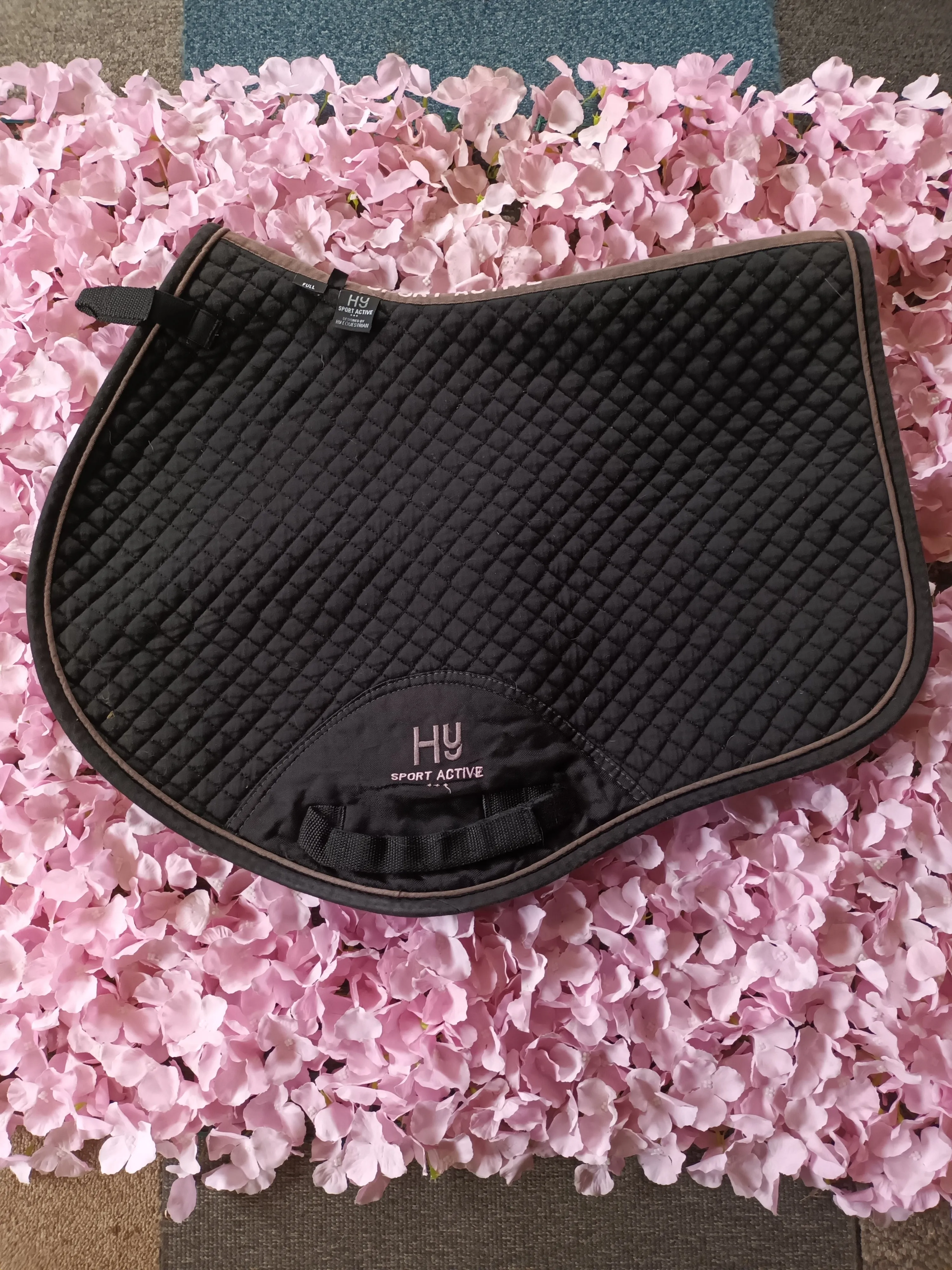 HY sport active, Full Saddle Pad, black/pink
