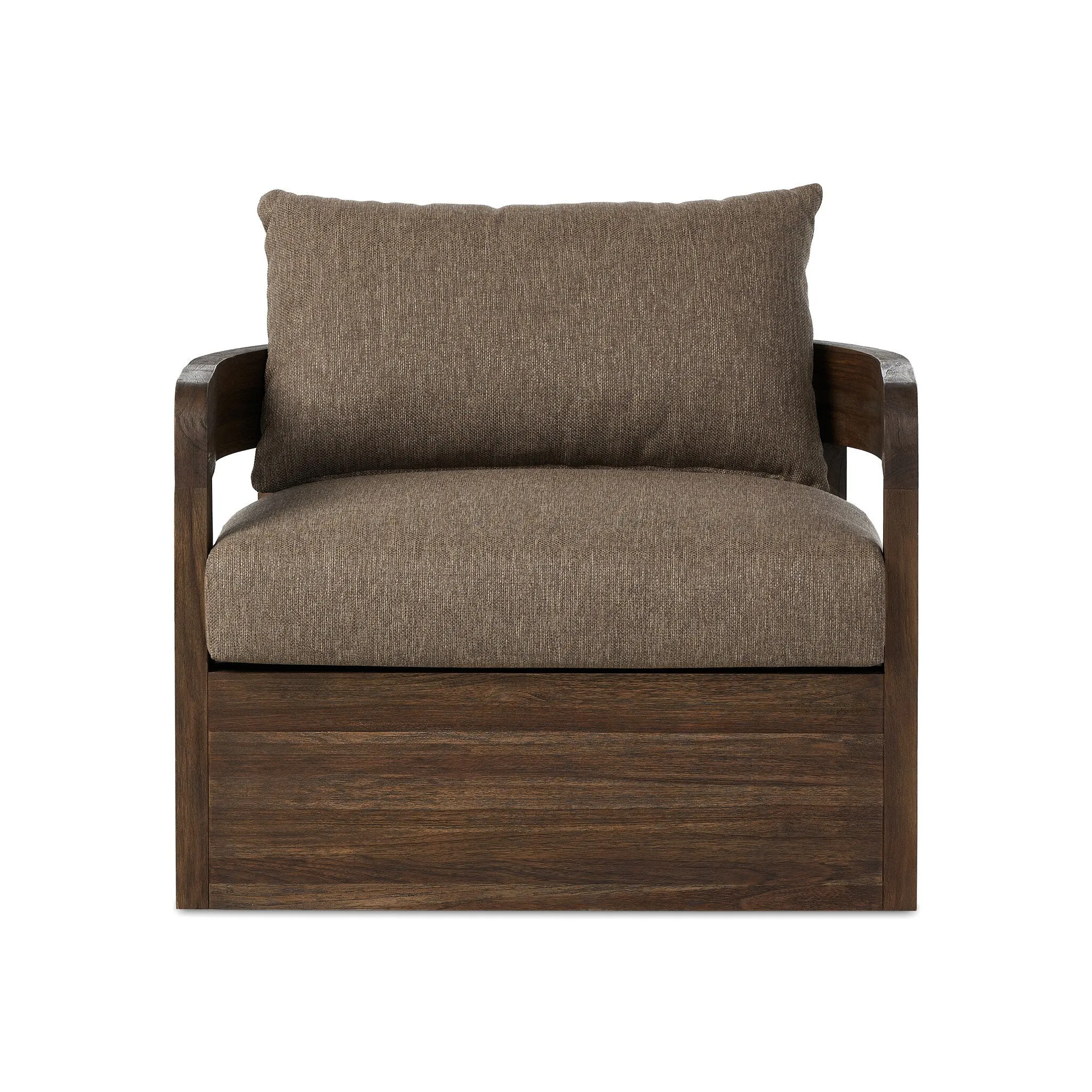 Jackson Outdoor Swivel Chair - Ellor Brown