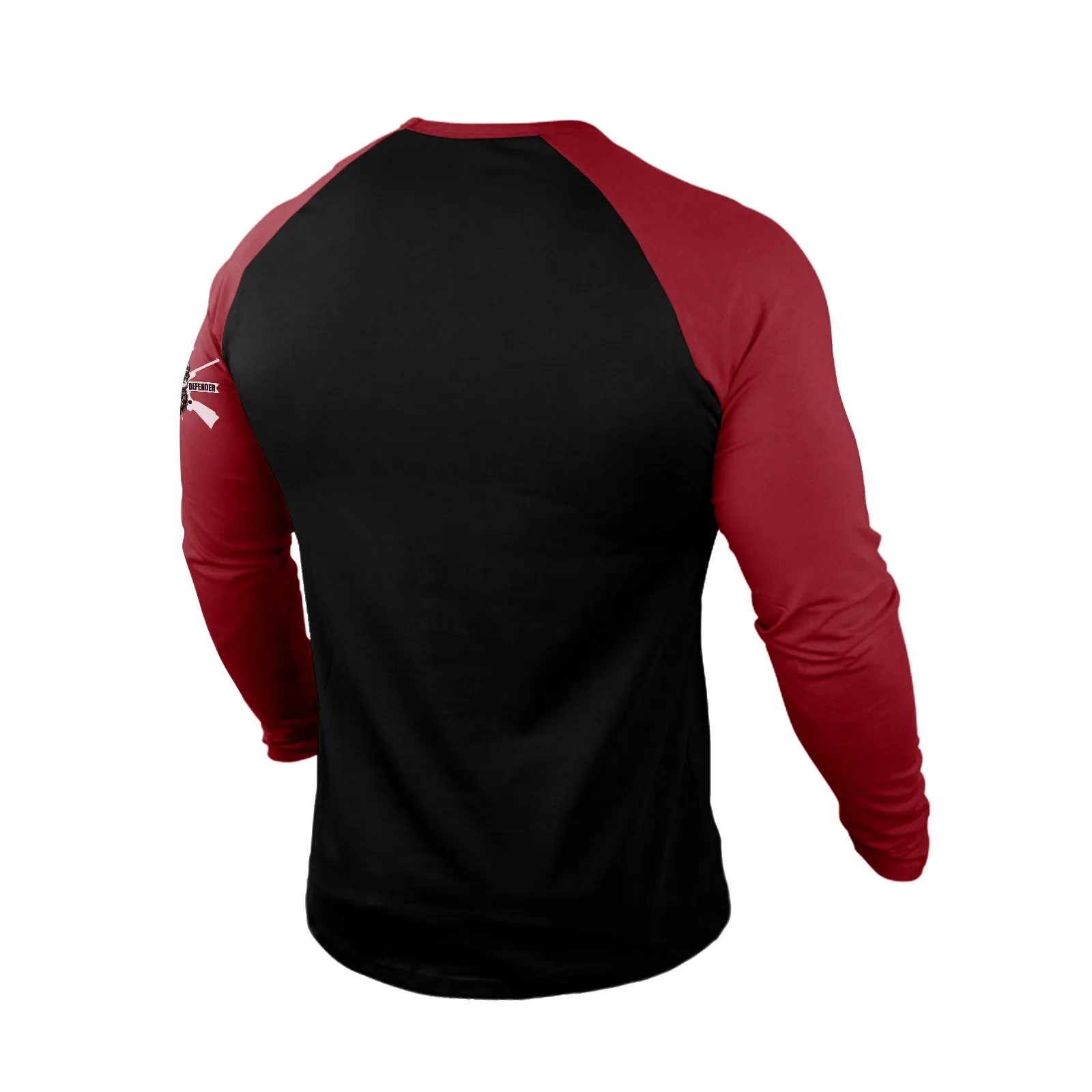 JESUS S.W.A.G CROSS 100% COTTON RAGLAN GRAPHIC LONG SLEEVE T-SHIRT