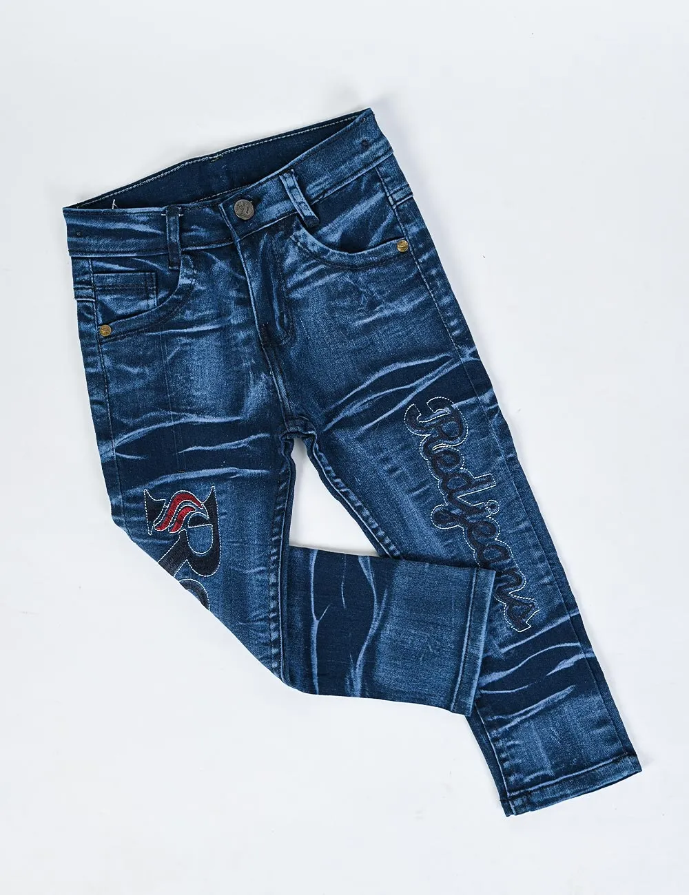 KDJ-01-NavyBlue - Denim Jeans For Kids
