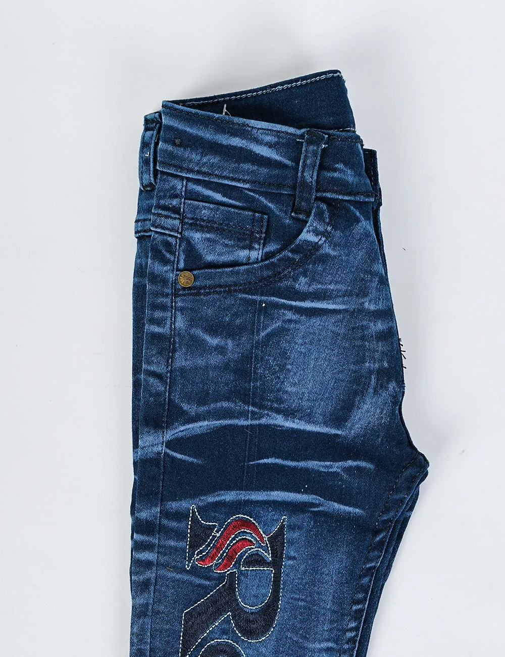 KDJ-01-NavyBlue - Denim Jeans For Kids