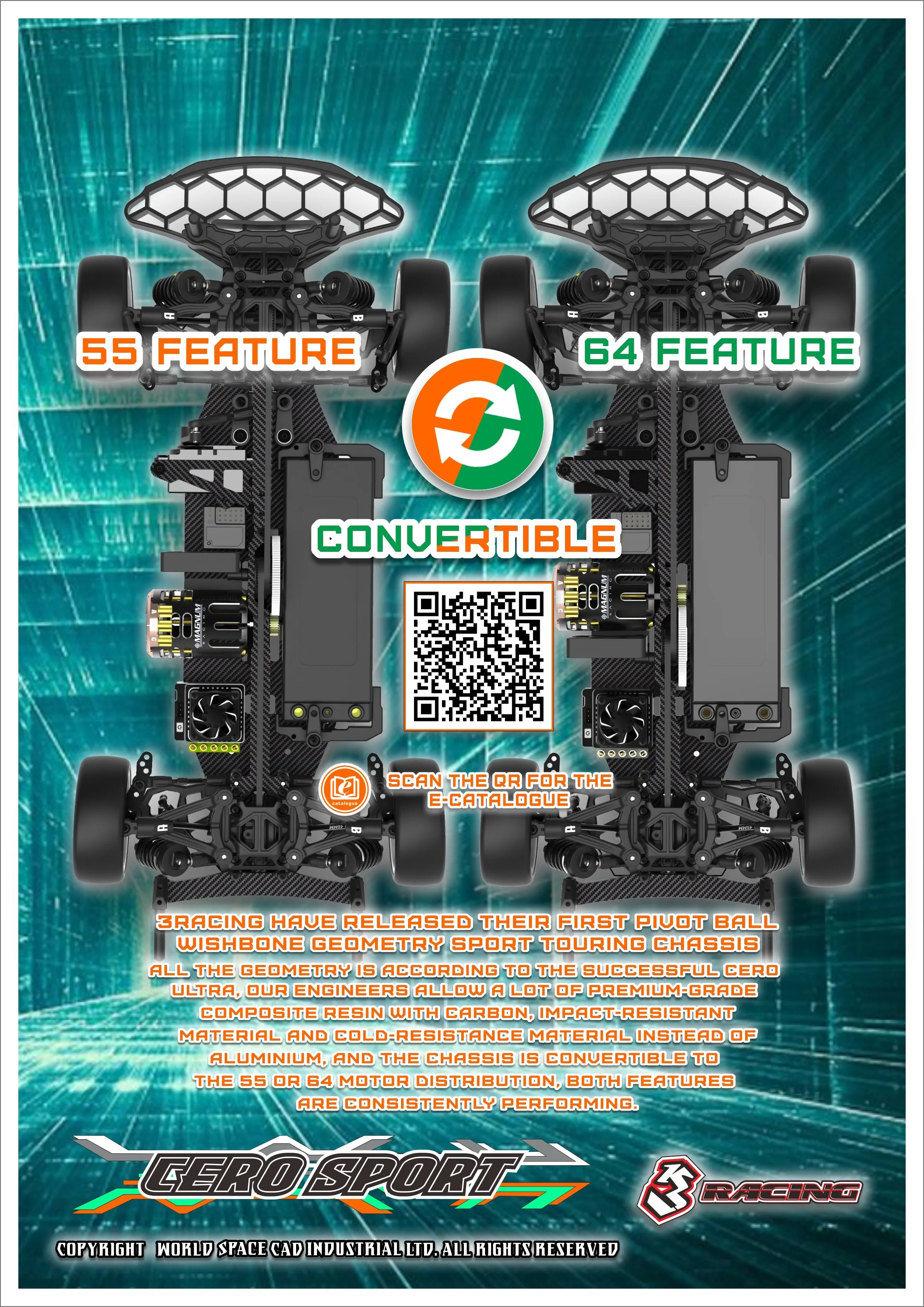 KIT-CERO SPORT 55 Structure Matt Graphite