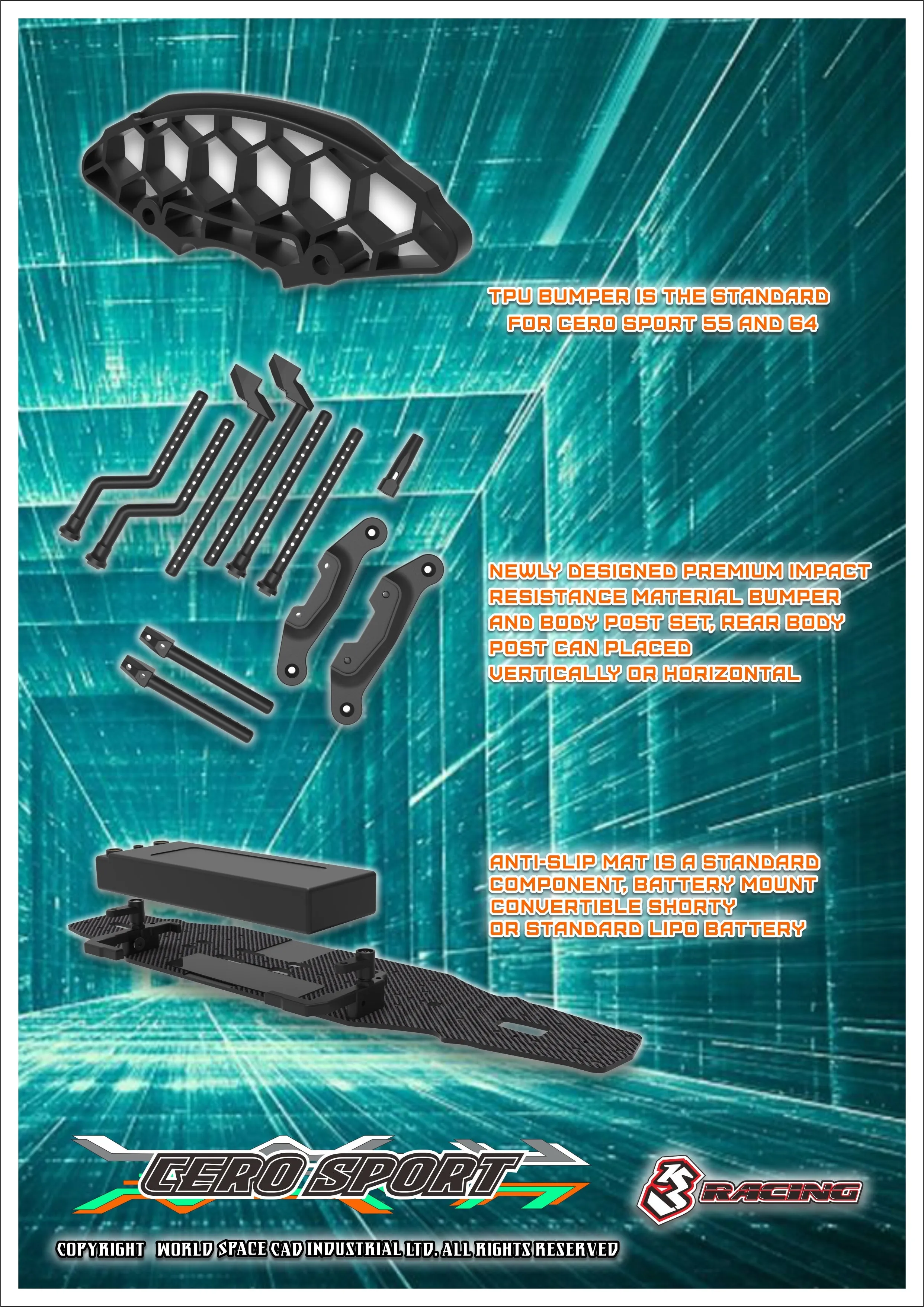 KIT-CERO SPORT 55 Structure Matt Graphite