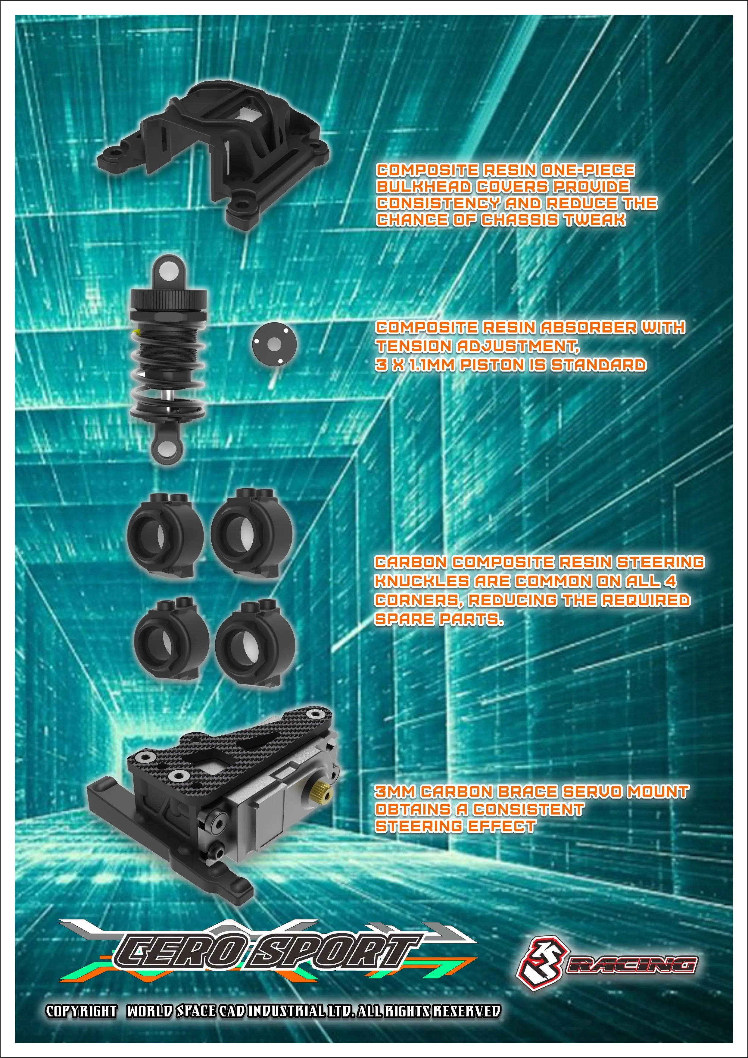 KIT-CERO SPORT 64 Structure Matt Graphite