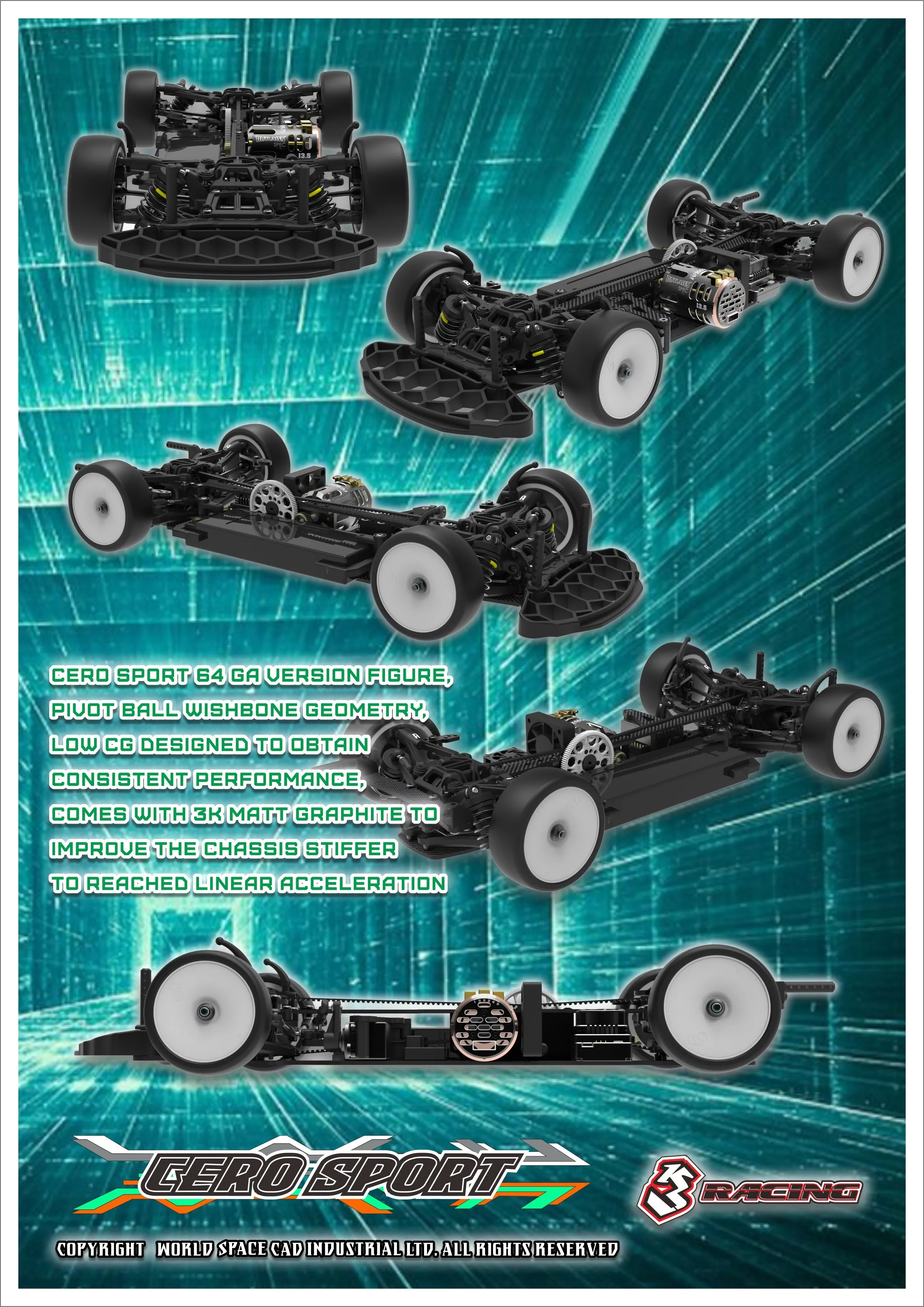 KIT-CERO SPORT 64 Structure Matt Graphite