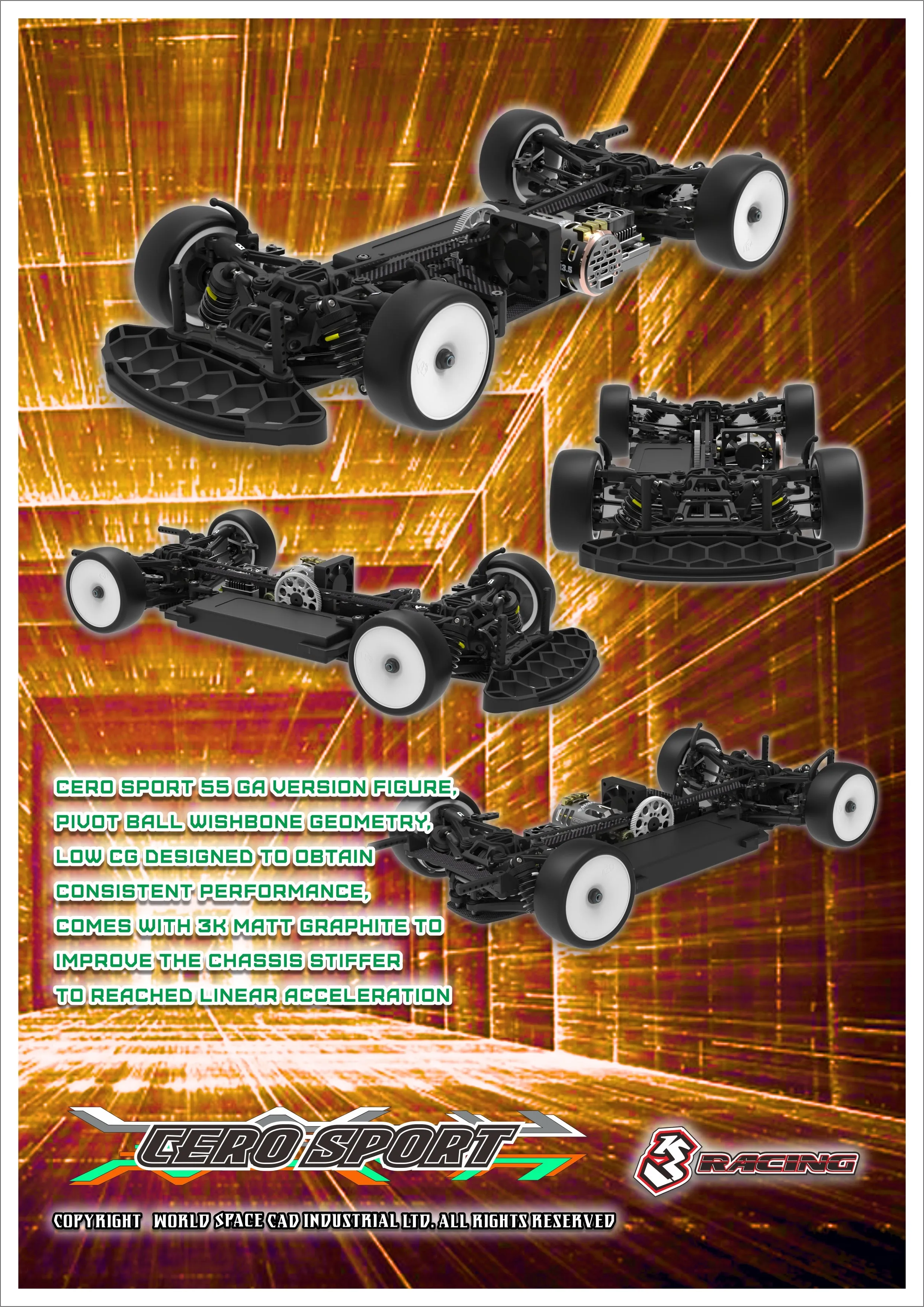 KIT-CERO SPORT 64 Structure Matt Graphite