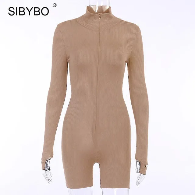 Ladies Sexy Turtleneck Jumpsuit