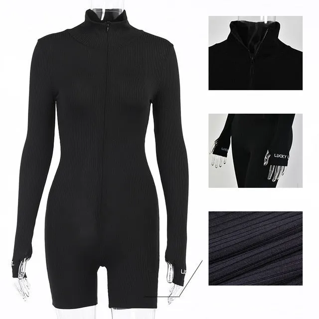 Ladies Sexy Turtleneck Jumpsuit