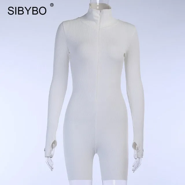 Ladies Sexy Turtleneck Jumpsuit