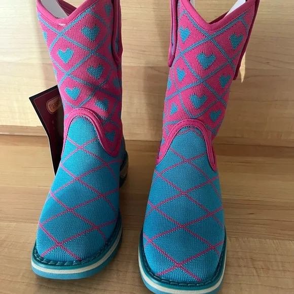 Laredo Girls' Spryte Perform Air Cowgirl Boot Square Toe
