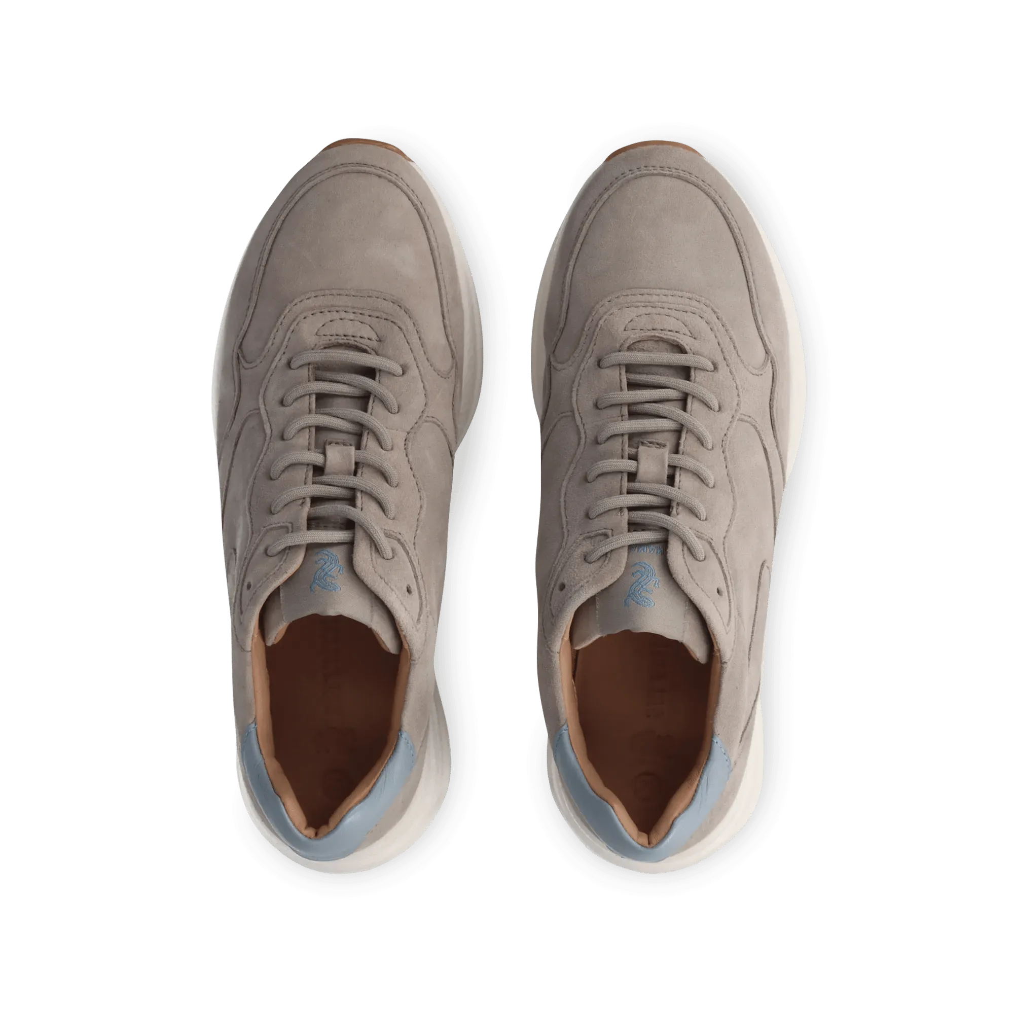 Leder Sneaker grau