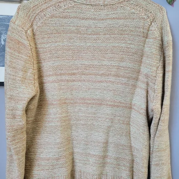 Leset Wool Cashmere Zoe V Neck Cardigan Sweater O/S