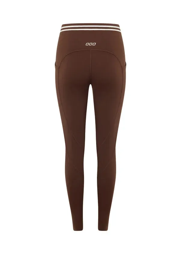 Lorna Jane Stash It All 3 Pocket Ankle Biter Leggings - Espresso