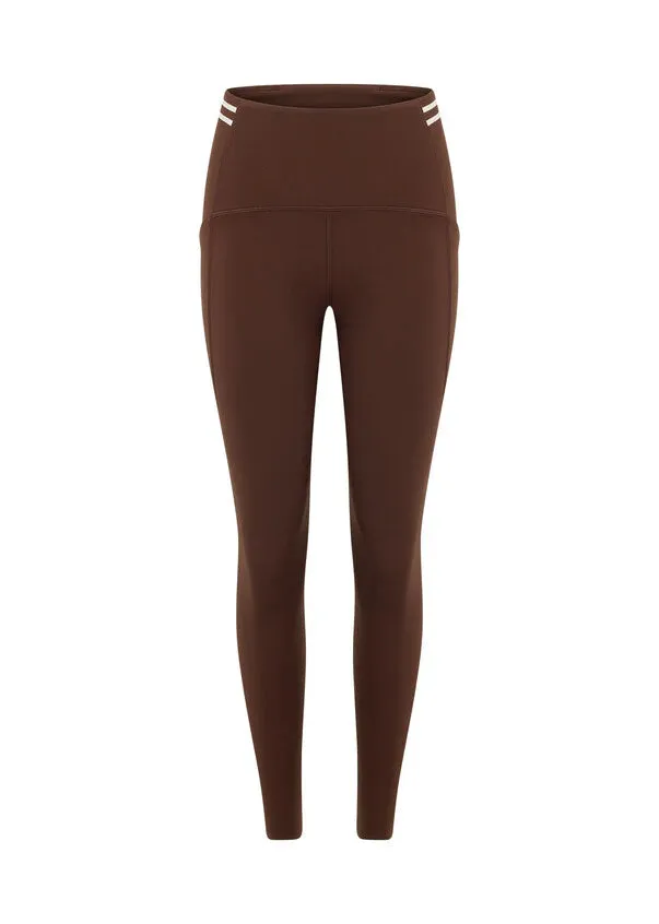 Lorna Jane Stash It All 3 Pocket Ankle Biter Leggings - Espresso