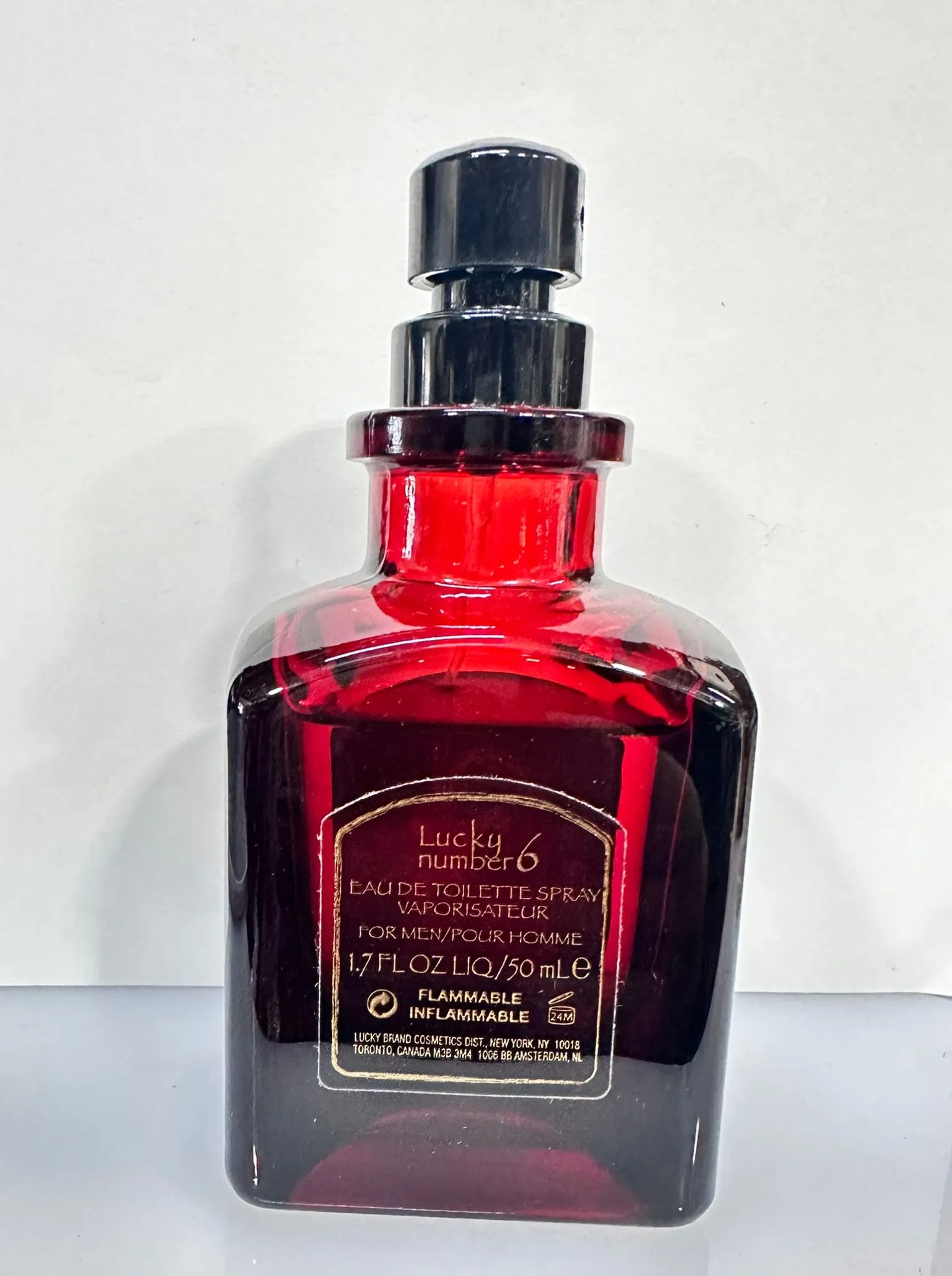 Lucky # 6 Lucky Brand Tester for Men 3.4 Oz Eau de Toilette