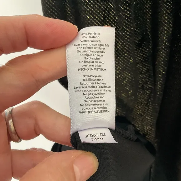 LuLaRoe Elegant Collection Amelia Velvet Iridescent Black Gold Shimmer Dress MD