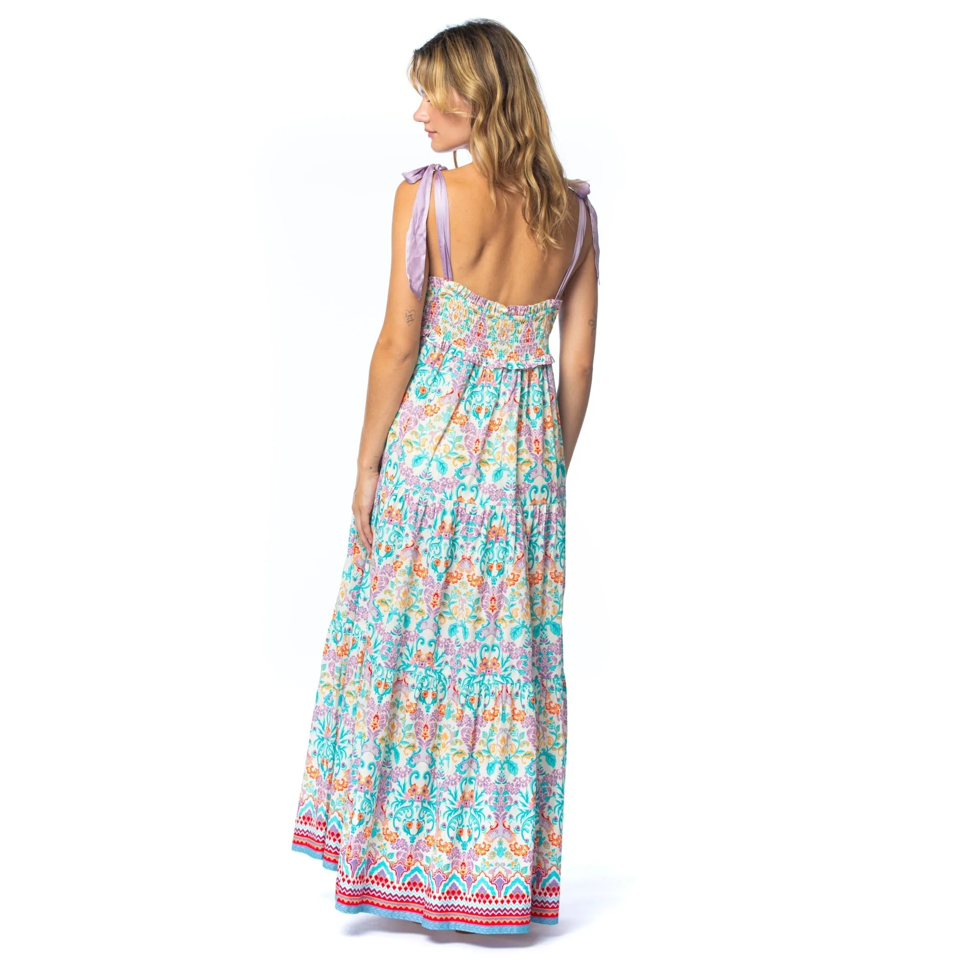 Mahila x Tolani: Perse Peacock Dress