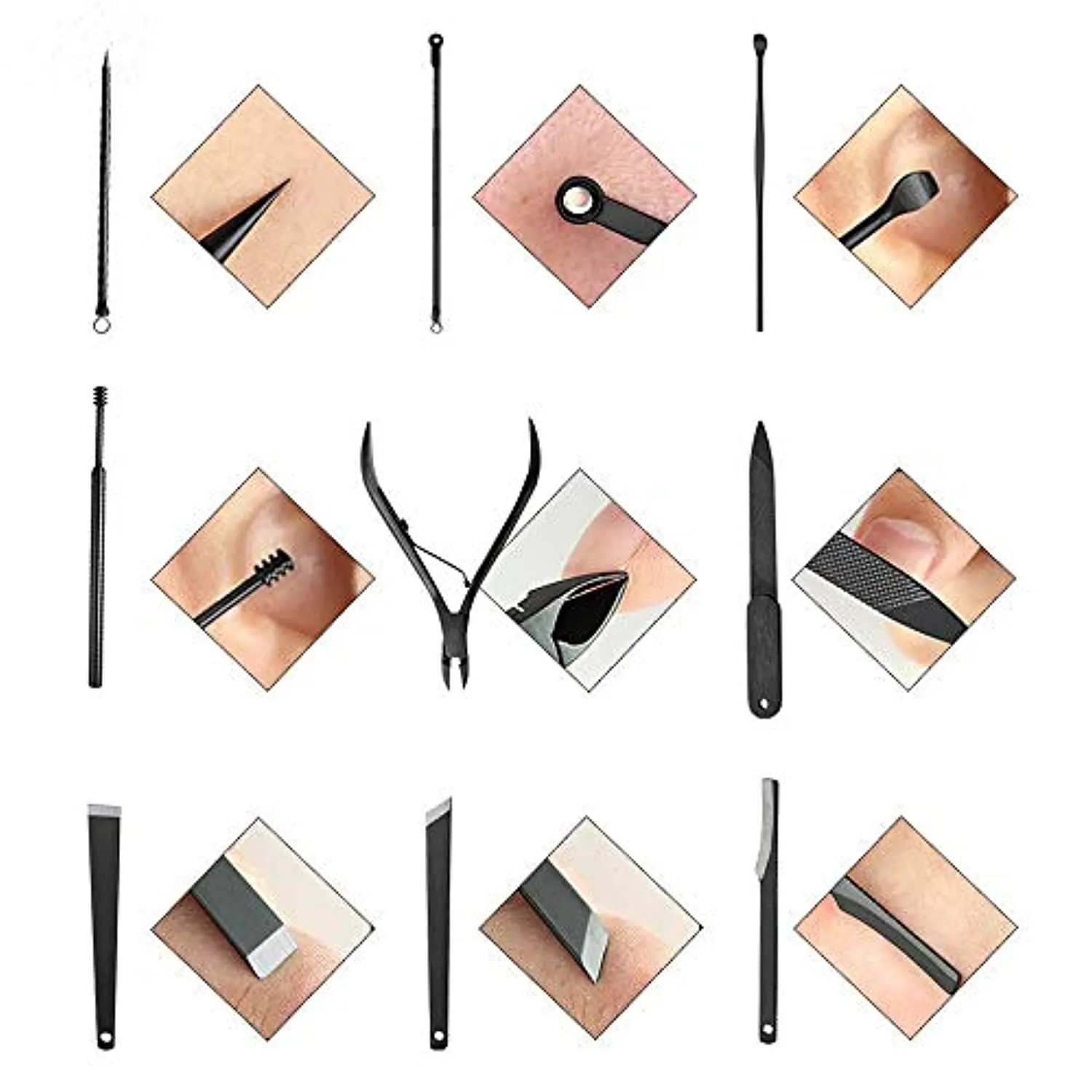 Manicure Set 18 in 1 Nail Clippers Set Stainless Steel Manicure Set