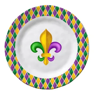 Mardi Gras Dinner Plate 11"