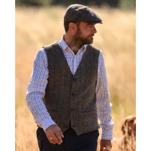 Men‘s Classic Scottish Harris Tweed Waistcoat - Clinton Brown