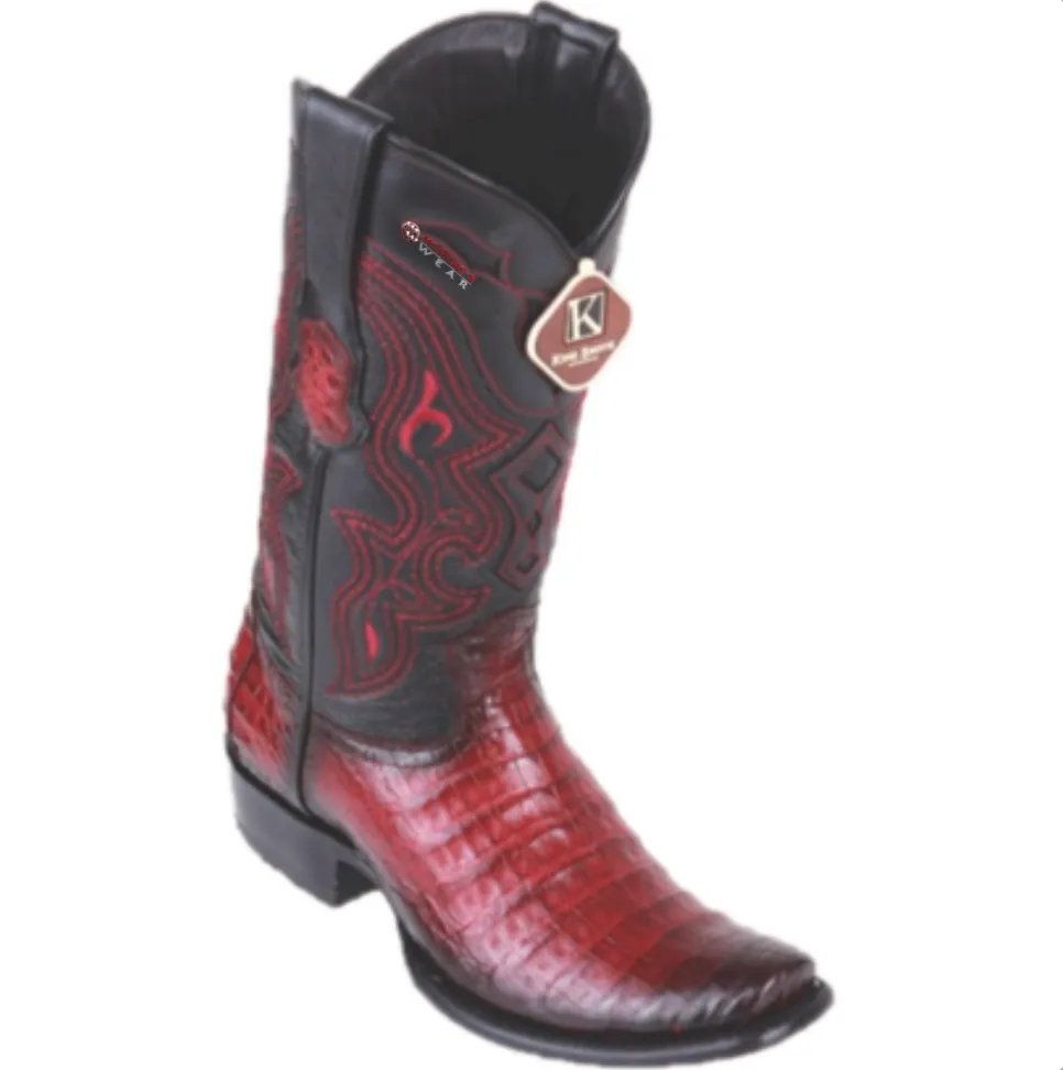 Men’s King Exotic Caiman Belly Boots Dubai Toe