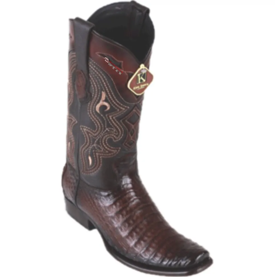 Men’s King Exotic Caiman Belly Boots Dubai Toe