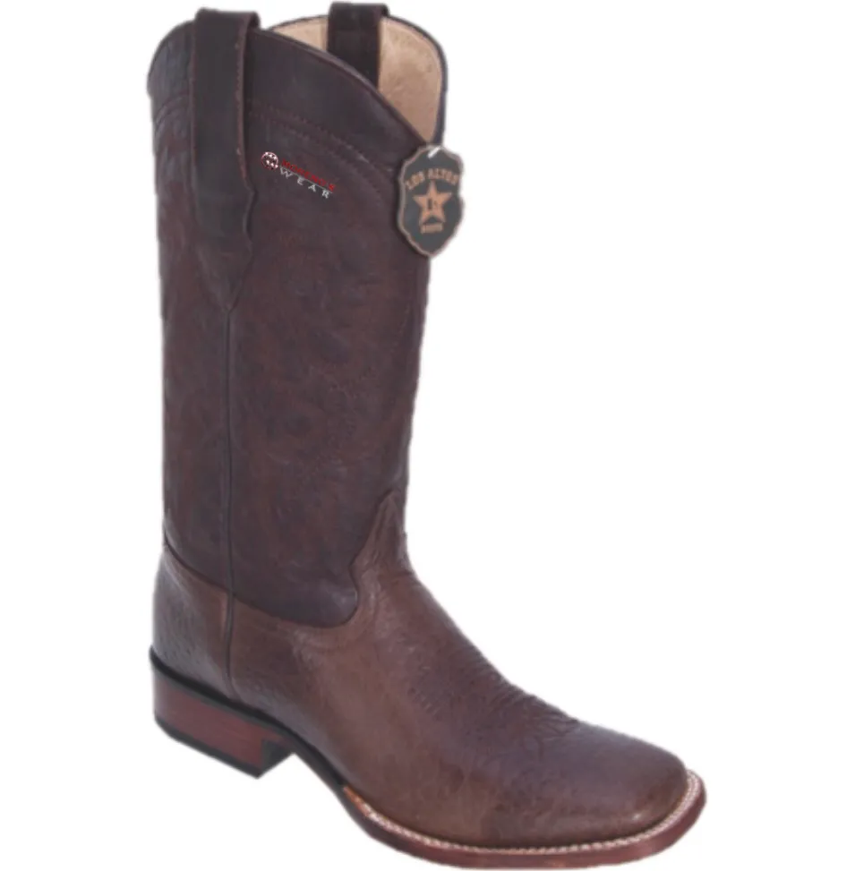 Men’s Los Altos Bull Shoulder Boots Wide Square Toe