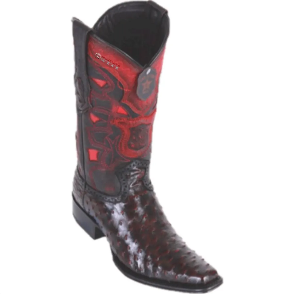 Men’s Los Altos Ostrich Boots European Square Toe