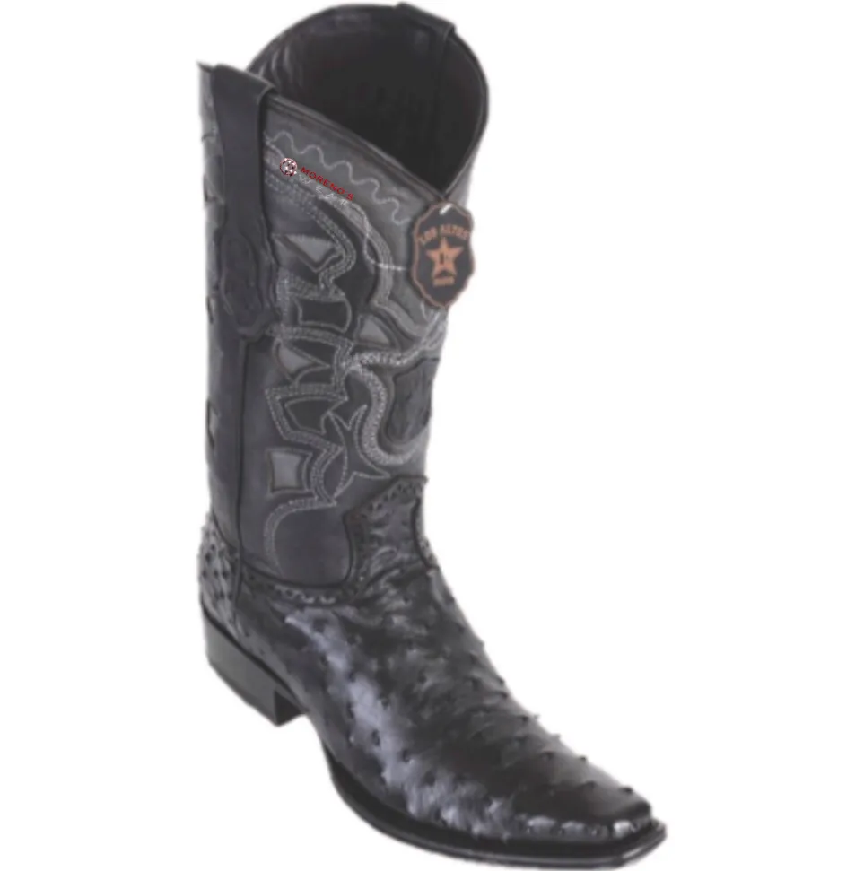 Men’s Los Altos Ostrich Boots European Square Toe