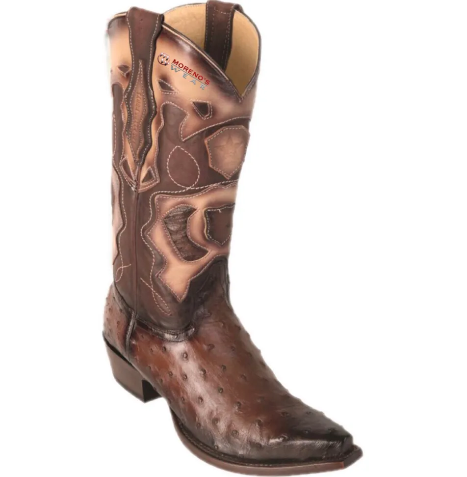Men’s Los Altos Ostrich Boots Snip Toe