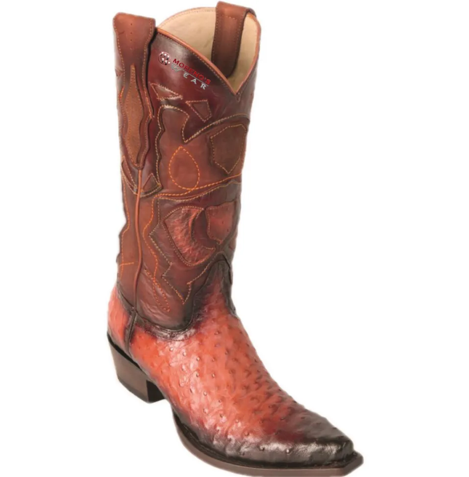Men’s Los Altos Ostrich Boots Snip Toe