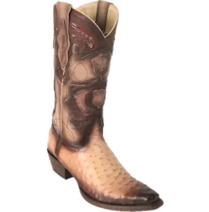 Men’s Los Altos Ostrich Boots Snip Toe