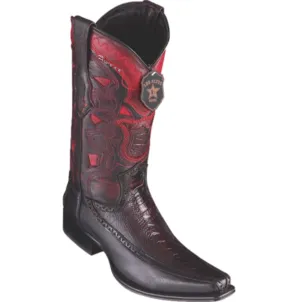 Men’s Los Altos Ostrich Leg & Deer Boots European Square Toe
