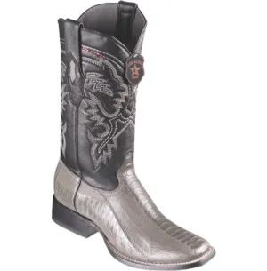 Men’s Los Altos Ostrich Leg Boots Wide Square Toe