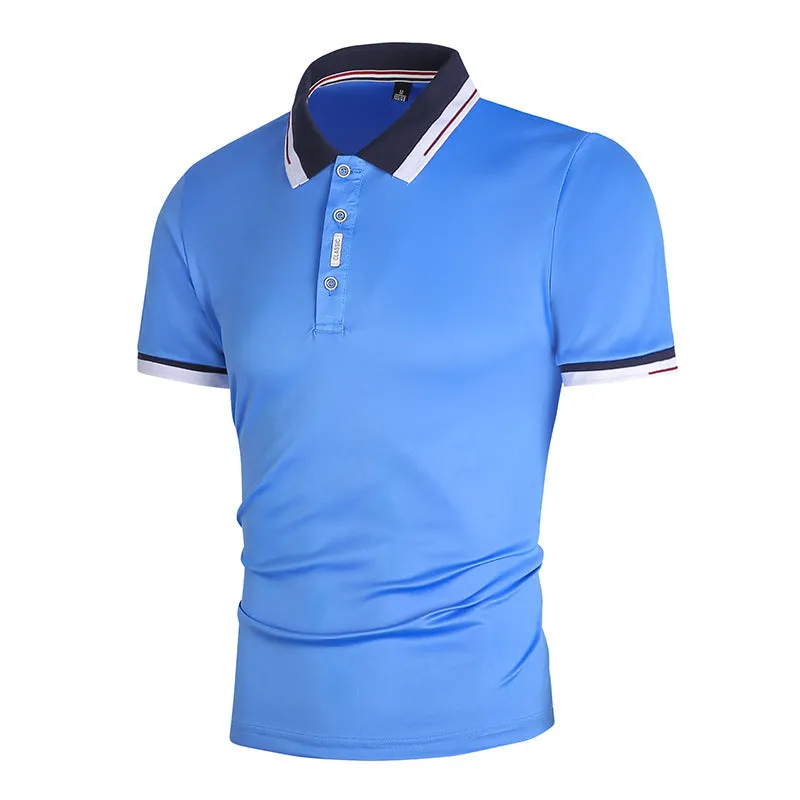 Men's Outdoor Casual Polo Shirt Short-Sleeved T-shirt