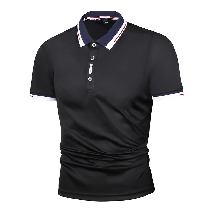 Men's Outdoor Casual Polo Shirt Short-Sleeved T-shirt