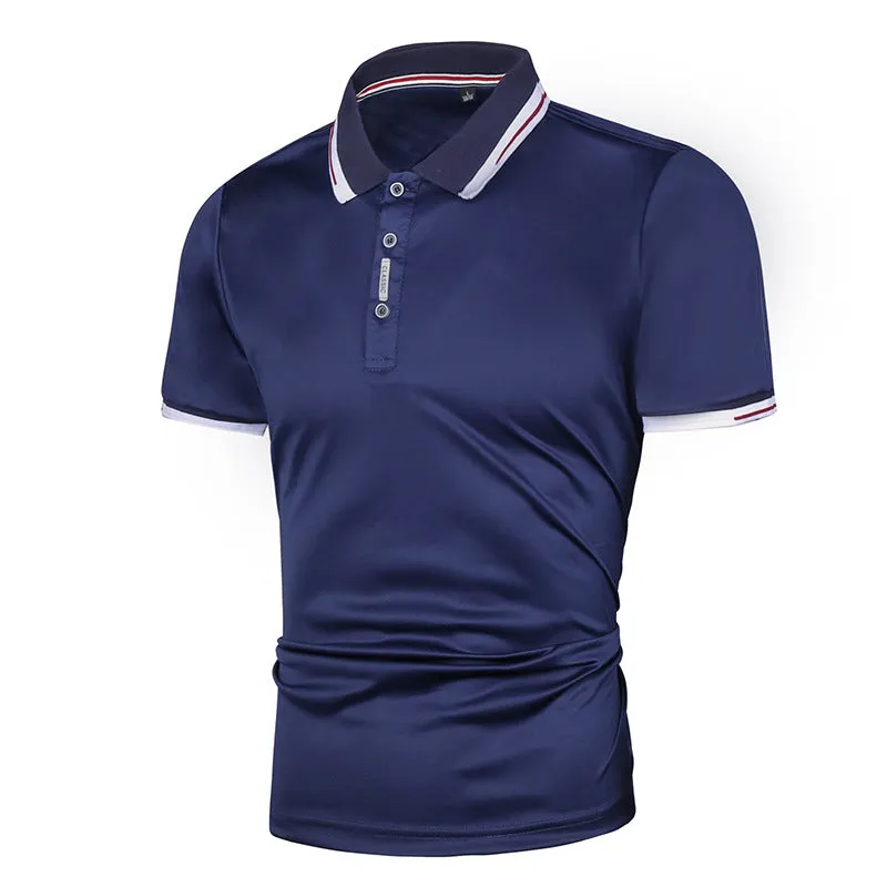 Men's Outdoor Casual Polo Shirt Short-Sleeved T-shirt