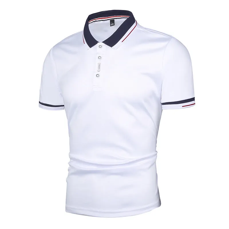 Men's Outdoor Casual Polo Shirt Short-Sleeved T-shirt
