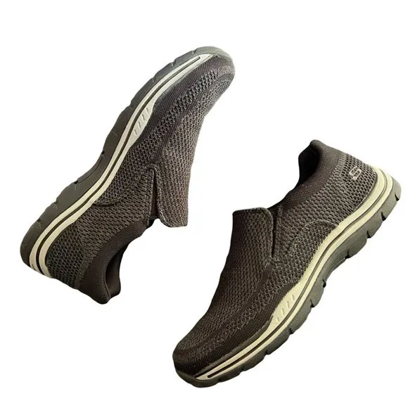 Mens Skechers Relaxed Fit Expected Gomel Grey Black Size 8 Style 65086