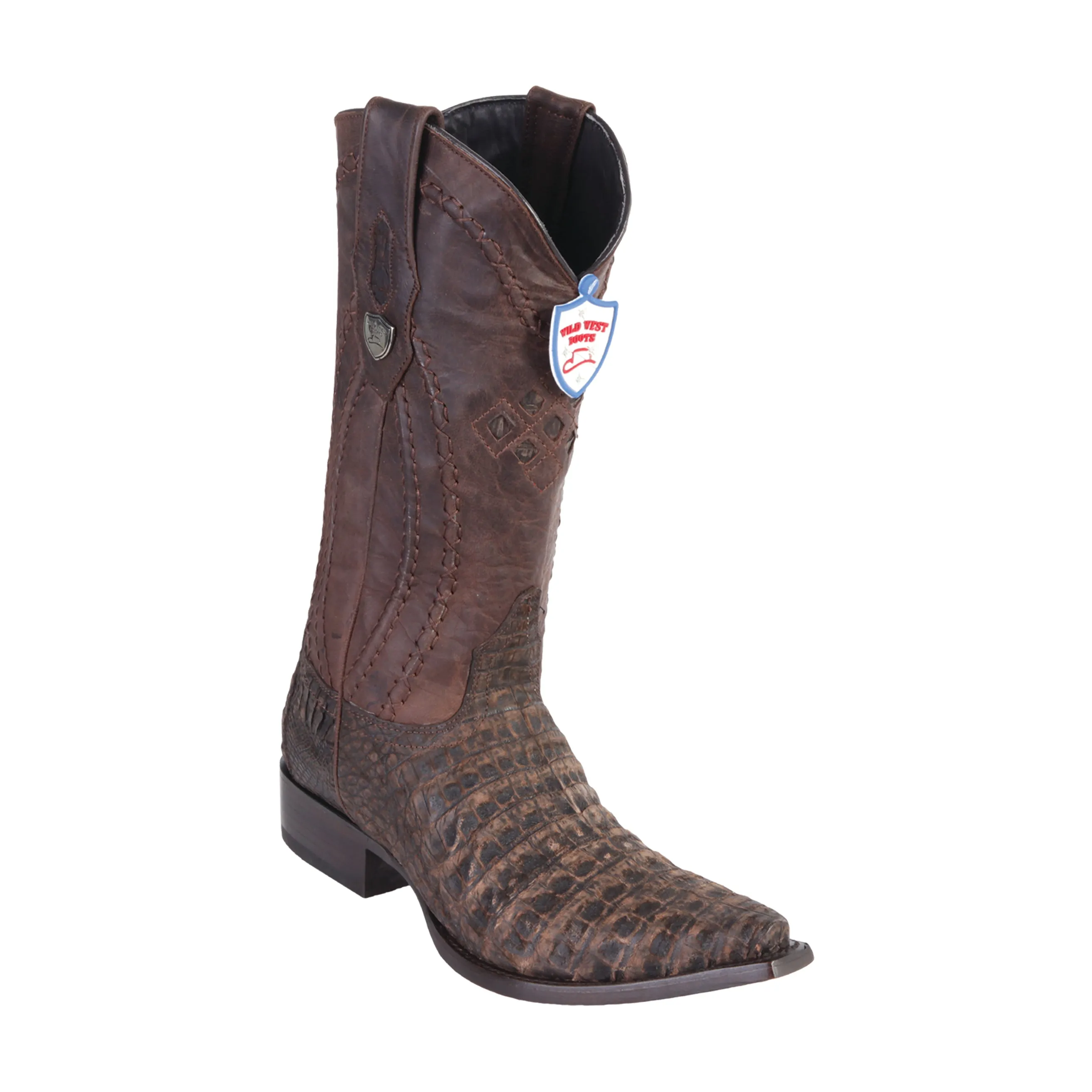 Men’s Wild West Caiman Belly Boots Snip Toe