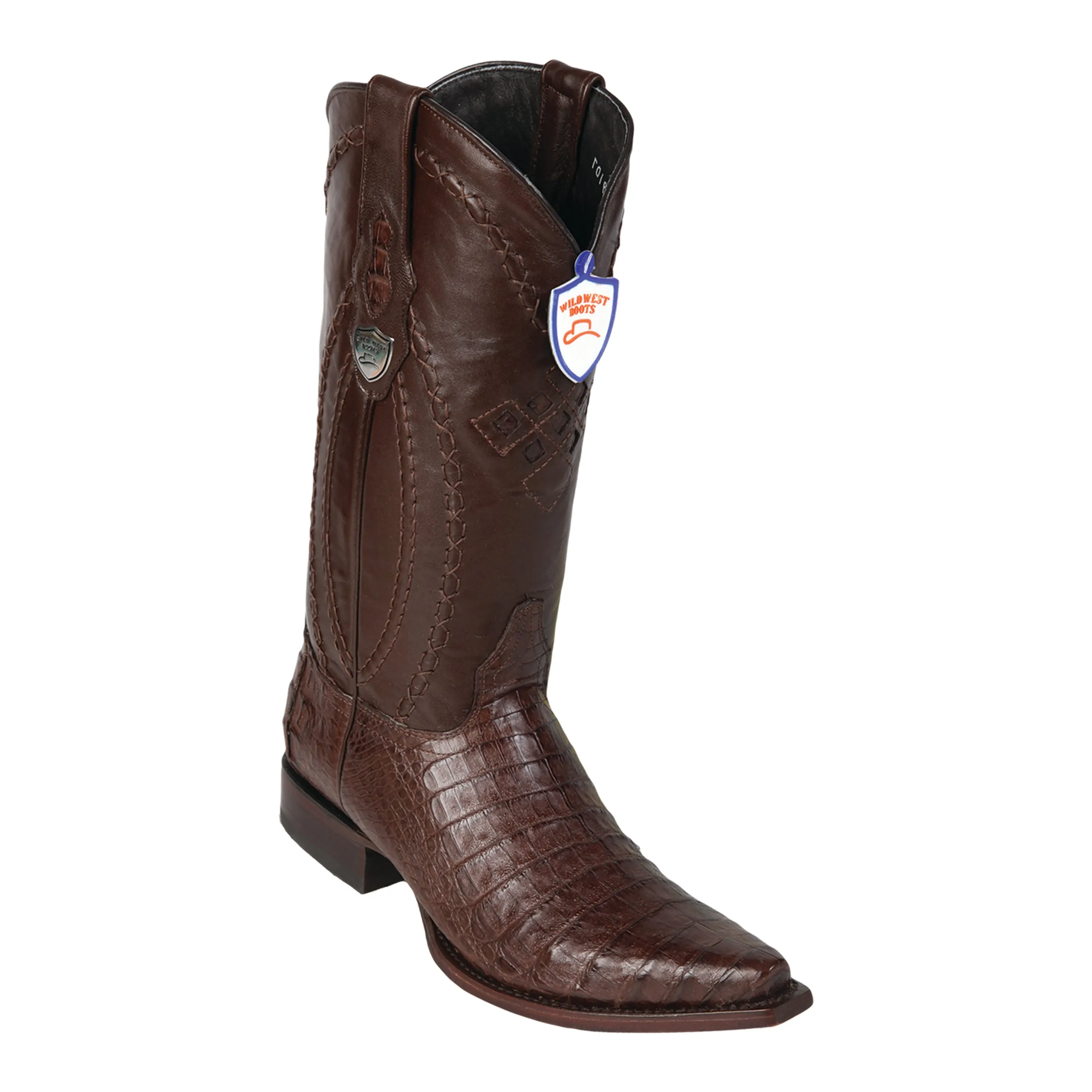 Men’s Wild West Caiman Belly Boots Snip Toe