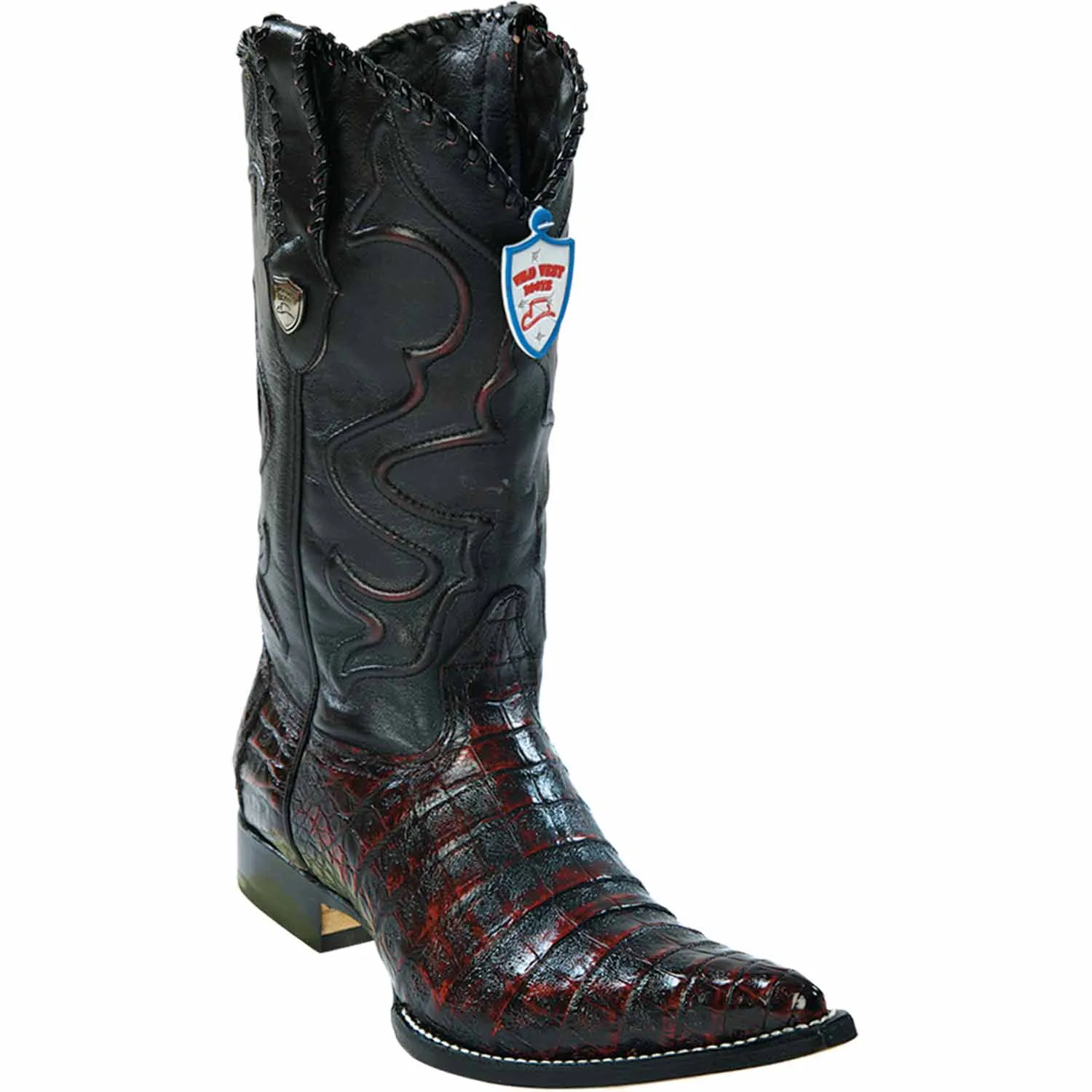 Men's Wild West Caiman Belly Skin 3X Toe Boots 29582-A