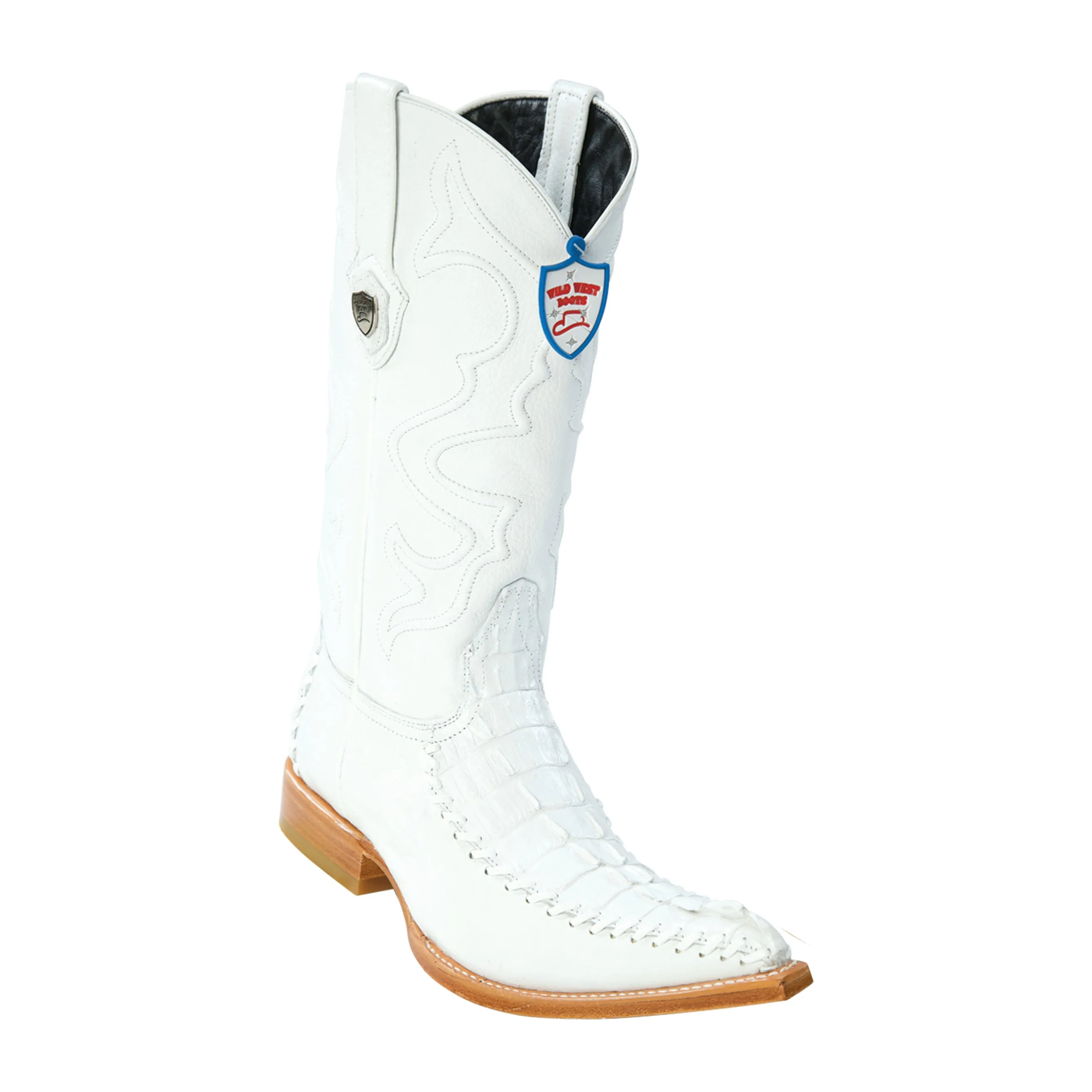 Men’s Wild West Caiman Tail With Deer Boots 3x Toe