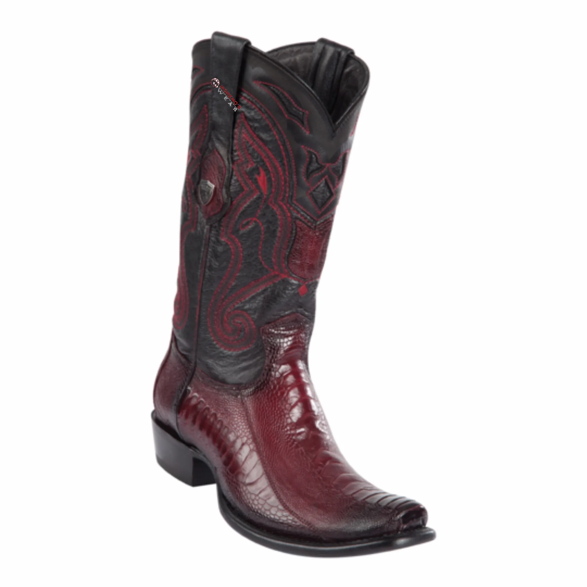 Men's Wild West Ostrich Leg Boots Dubai Toe