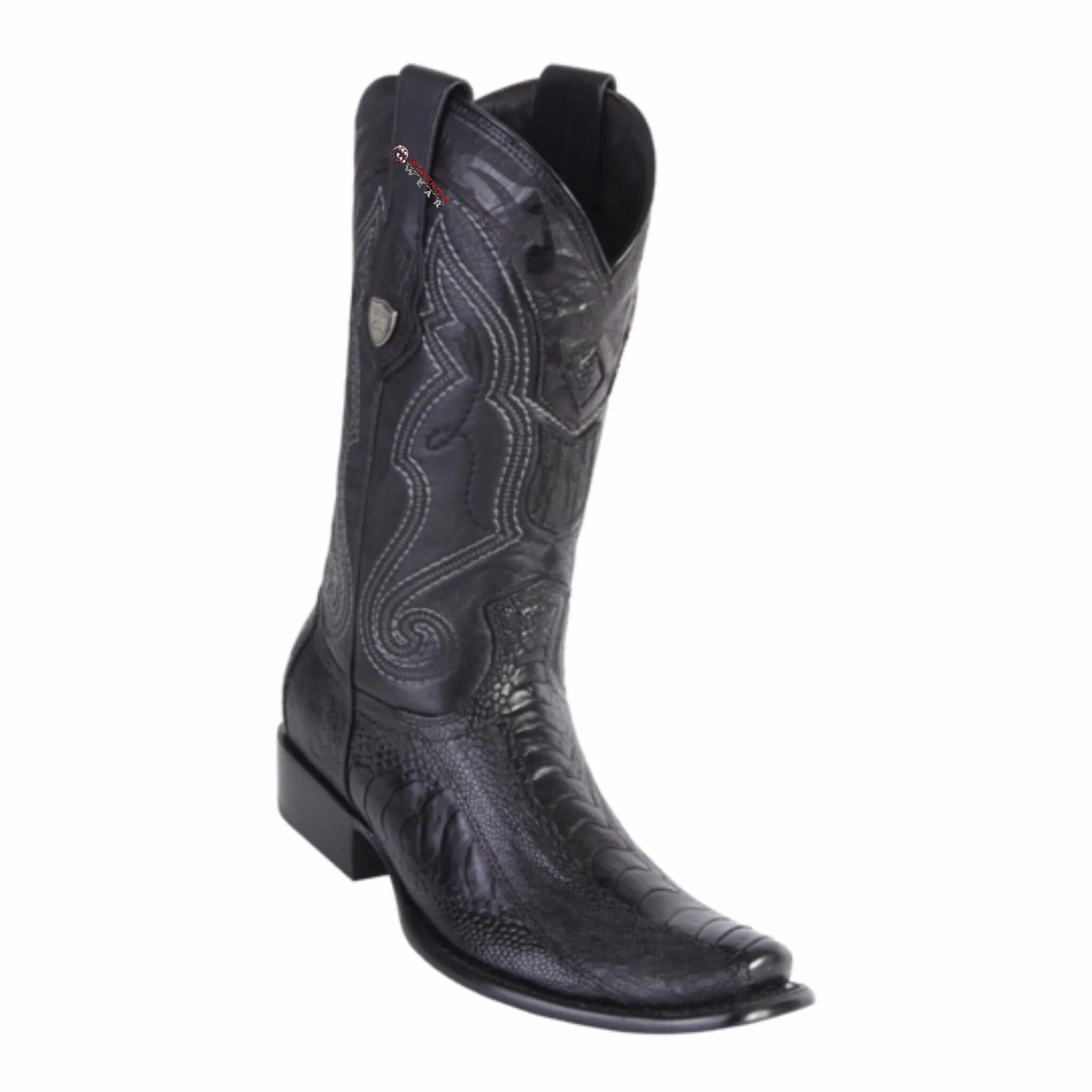 Men's Wild West Ostrich Leg Boots Dubai Toe
