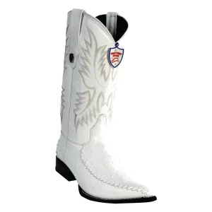 Men's Wild West Ostrich With Deer Boots 3x Toe