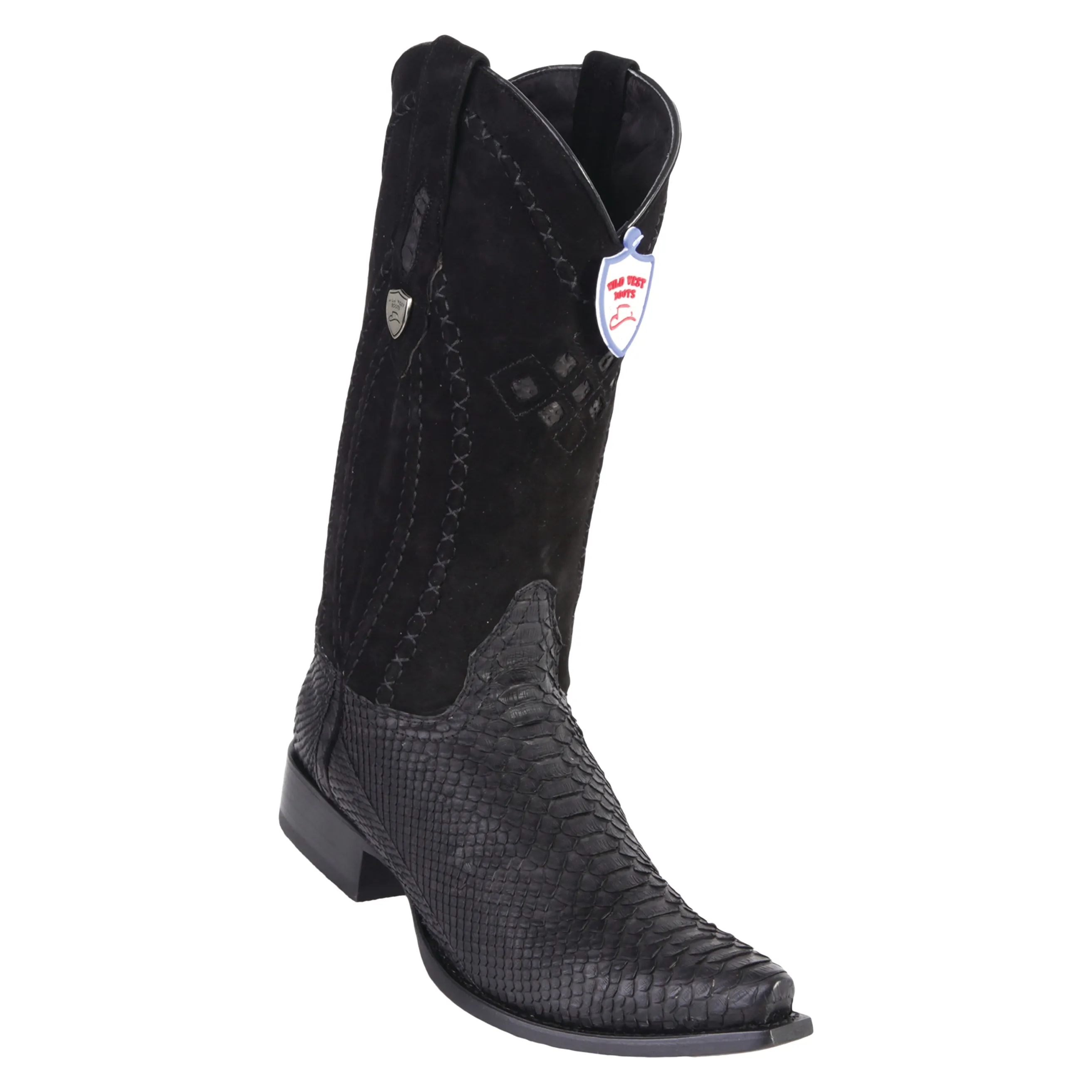 Men's Wild West Python Boots Snip Toe