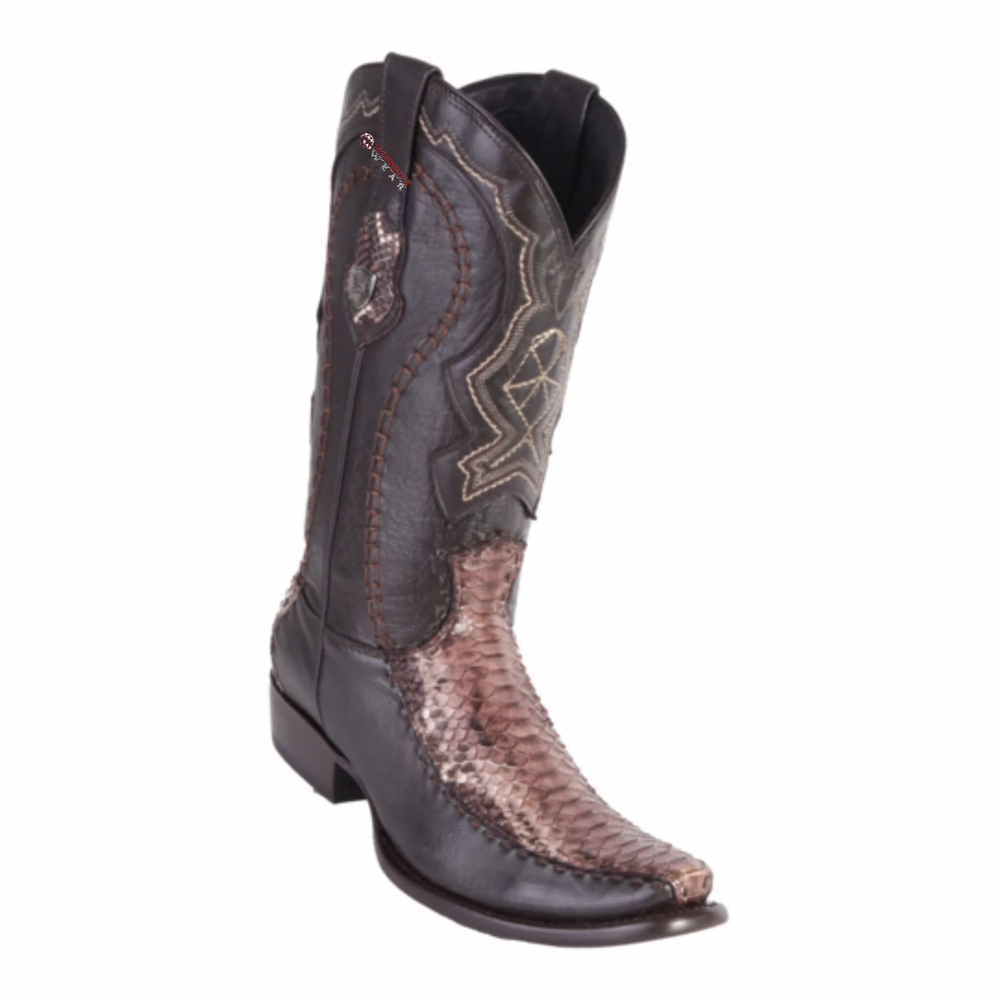 Men's Wild West Python With Deer Boots Dubai Toe